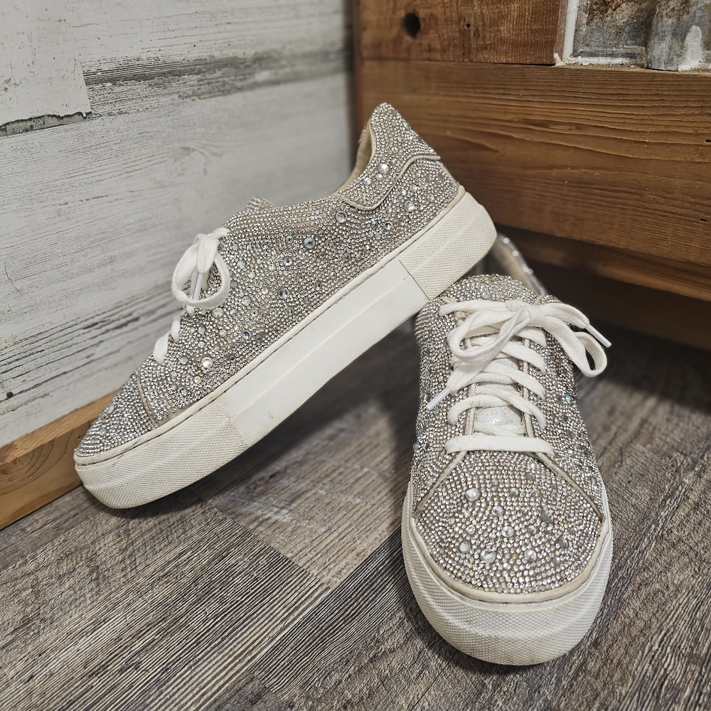 Betsy Johnson rhinestone sneakers